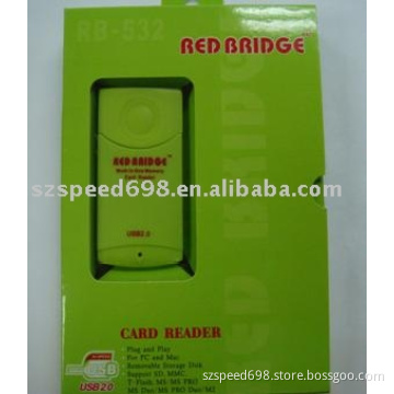 green PKG memory card reader